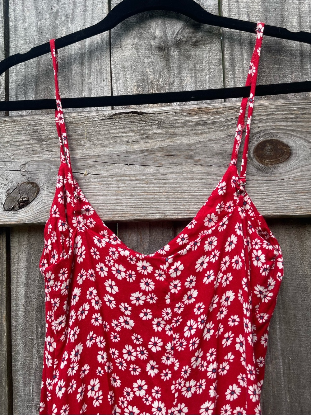 Reformation Red Daisy Slip Dress Sz 2 - Picture 7 of 11